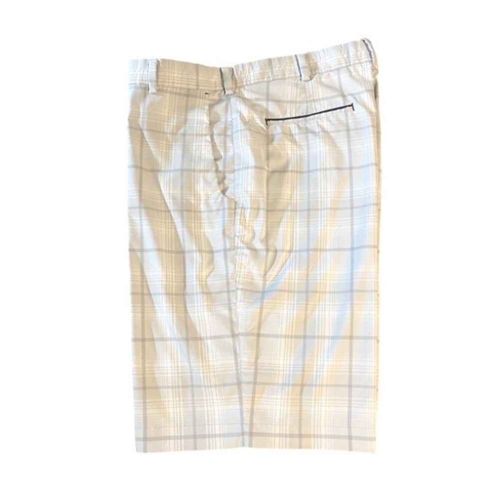 Men’s Nike Golf tour performance dri-fit shorts light grey plaid size 36 - Picture 10 of 10